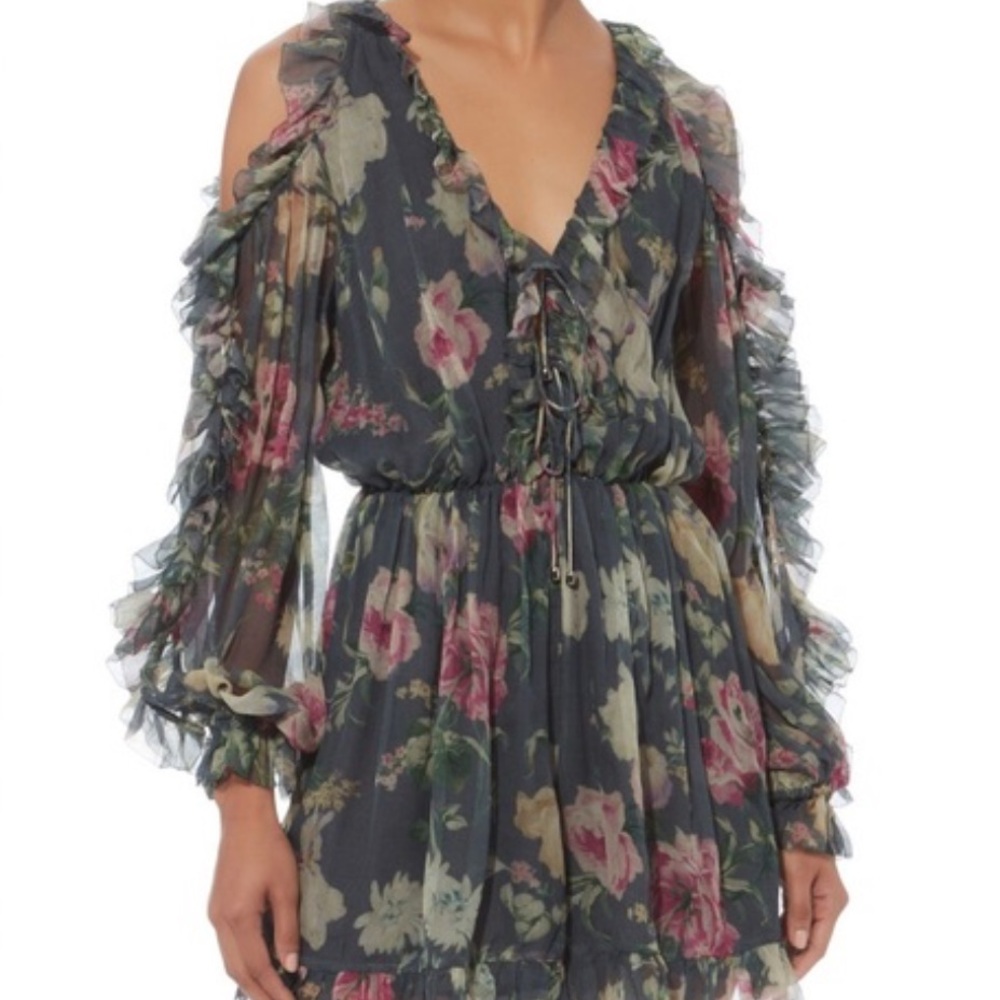 ZIMMERMANN Iris Tie Sleeve Playsuit - Picture 4 of 12